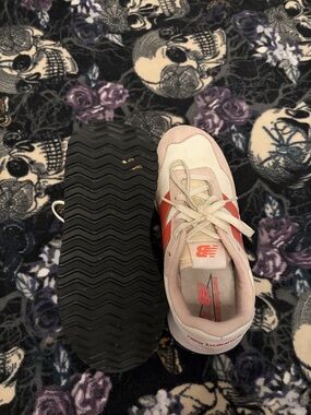 New Balance Pink and Coral Retro Runner Sneakers